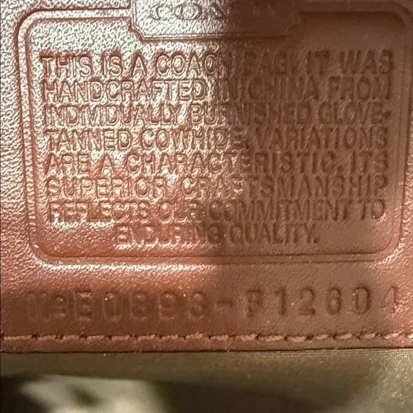 Vintage Coach collectible Brown Leather Handbag with Buckle - Picture 5 of 8